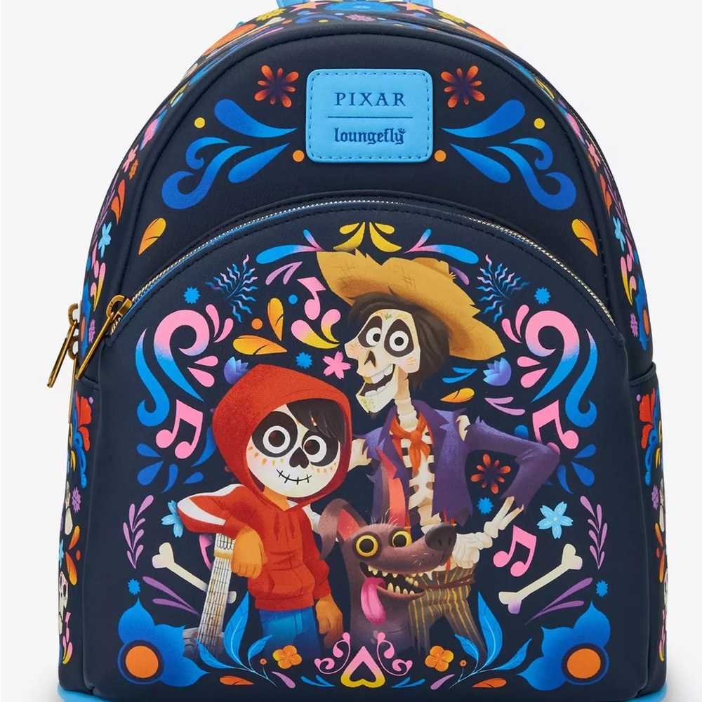 Loungefly Disney Pixar Coco Trio Art Mini Backpack